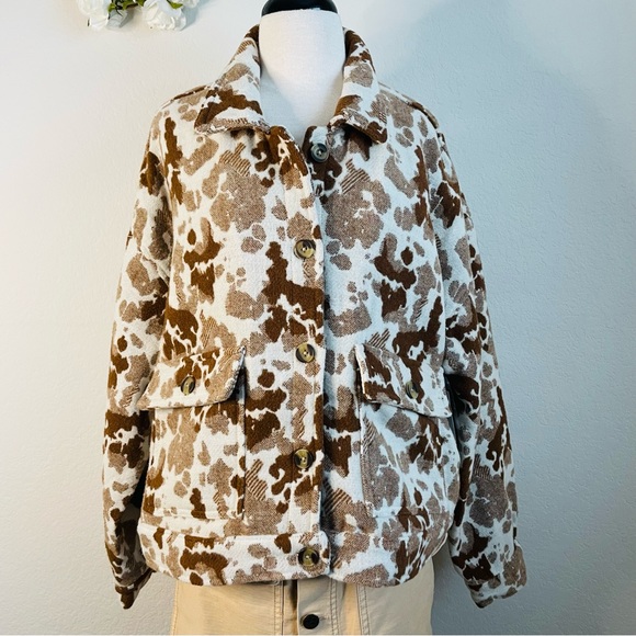Sonoma Animal Print Collared Wool Jacket - Picture 4 of 10